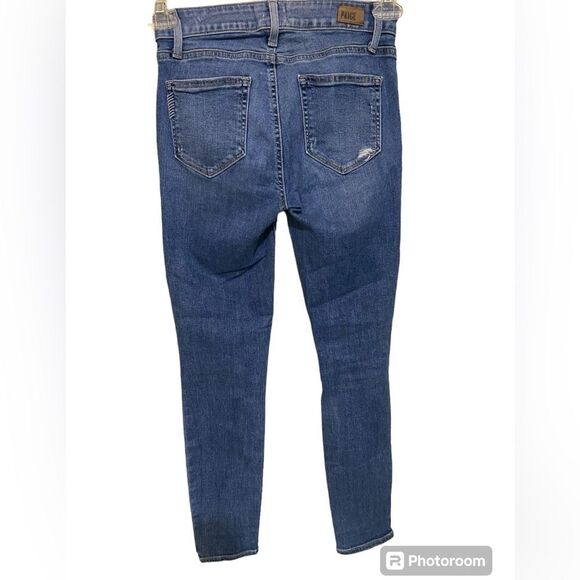 Paige Verdugo Ankle Distressed Jeans Medium Wash Mid Rise Size 26 - Picture 8 of 15